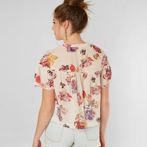 Free People Tops - Free People Sweet Escape Floral Blouse Ivory Combo Free People Tops - Free People Sweet Escape Floral Blouse Ivory Combo